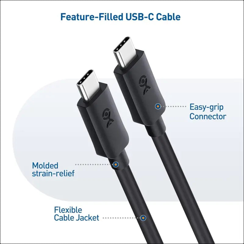 20Gbps USB C to USB C Cable - 1.8M, USB-C Cable for [8K@30Hz / 4K@120Hz Video, 240W Charging, 20Gbps Data Transfer], USB-C 3.2 Gen 2