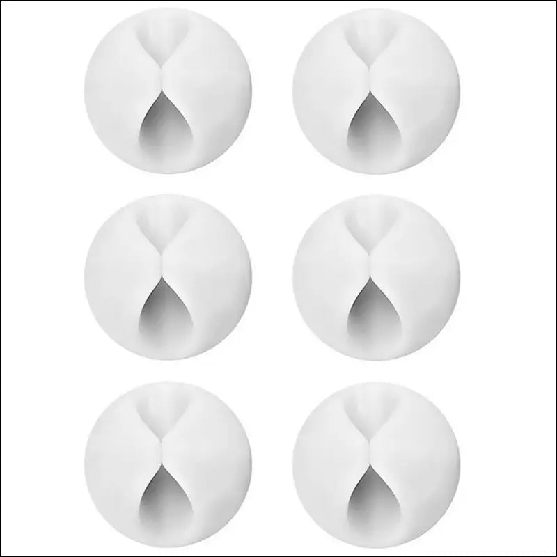 24 Pack Black-White Cable Tidy Clips, U-horizon Long Lasting Cable Drop Organizer, Cord Management System, Durable Desktop Wire Holder, Hider for Computer or Mouse Cord, Home...