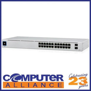 24 Port Ubiquiti UniFi USW-24-POE Managed Gigabit Switch with Power over Etherne