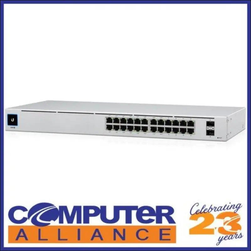 24 Port Ubiquiti UniFi USW-24-POE Managed Gigabit Switch with Power over Etherne