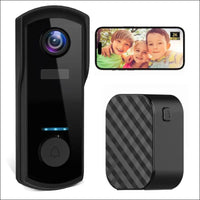 2K Video Doorbell Camera Wireless Door Bell Battery Powered with 2.4GHZ WiFi,AI&PIR Motion Detection,Two-Way Audio,IP65 Waterproof,Night Vision,Surveillance,Cloud Storage,Free...