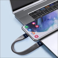 2Pack Male to Male 0.4Ft USB C Flex Adapter, Compatible with Thunderbolt 4/3, USB4/3, Support 240W Fast Charging, 8K Display, 40Gbps Data Transfer。