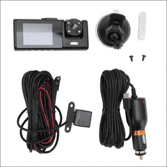 3 Channel Dash Cam Front and Rear Indoor, 1080P HD Dash Cam for Cars, 170° Wide Angle, Triple Dash Cam with IR Night Vision, 24 Hour Parking, Loop, G-Sensor