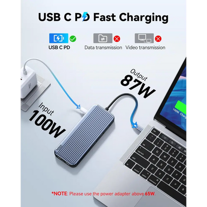 3 HDMI Docking Station Triple Monitor, USB C Dock 3 Monitor, 12-in-1 Laptop Docking Station Dual Monitor to 3 HDMI,10Gbps Type-C,USB 3.1,USB 2.0,100W PD,Ethernet,Audio,SD,TF Slots for Dell HP Lenovo
