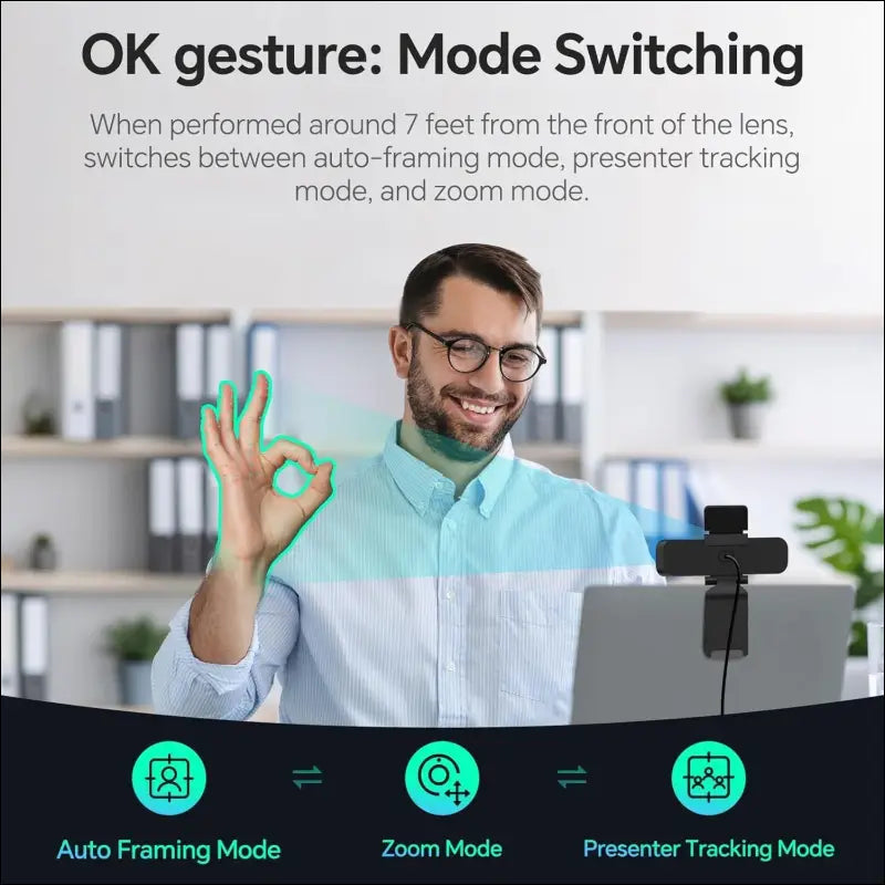 4K Webcam with AI & Gesture