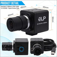 4K Zoom Webcam with Varifocal Lens