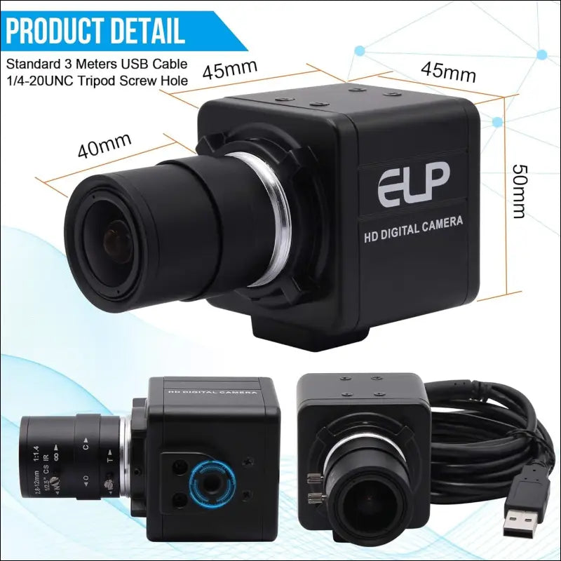 4K Zoom Webcam with Varifocal Lens