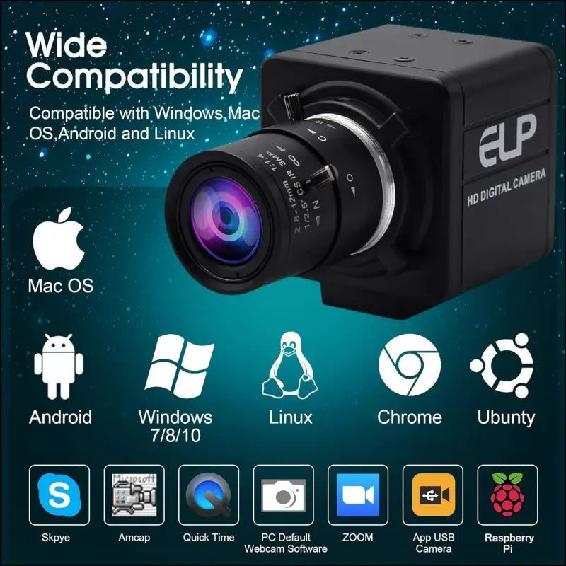 4K Zoom Webcam with Varifocal Lens