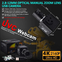 4K Zoom Webcam with Varifocal Lens
