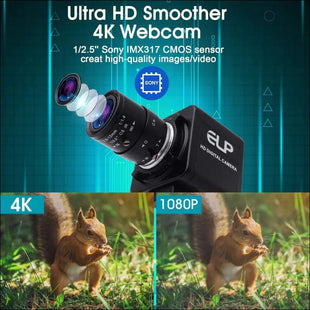 4K Zoom Webcam with Varifocal Lens