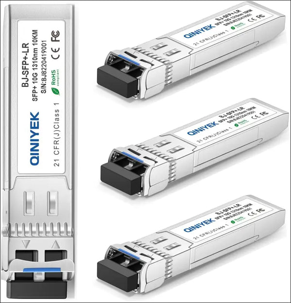 4Pack 10GBase-LR SFP+ Transceiver, 10G Singlemode SFP+ Duplex LC Module,Compatible for Cisco SFP-10G-LR, Ubiquiti UF-SM-10G,Meraki, Mikrotik,