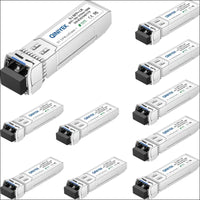 4Pack 10GBase-LR SFP + Transceiver 10G Singlemode SFP + Duplex LC Module,Compatible for Cisco SFP-10G-LR Ubiquiti