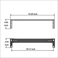 4U Folding 19 Inches Cold Rolled Steel Wall Mountable Simple Vertical Rack and Networking Euipment Rack Including Hardware for Assembly (4U100)…