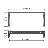4U Folding 19 Inches Cold Rolled Steel Wall Mountable Simple Vertical Rack and Networking Euipment Rack Including Hardware for Assembly (4U100)…