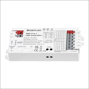 5 in 1 RGBWW Smart WiFi LED Controller,Smart Wireless Controller for RGBCCT RGBW RGB CCT Streifen LED Single Color,Work Controlled by APP/Voice