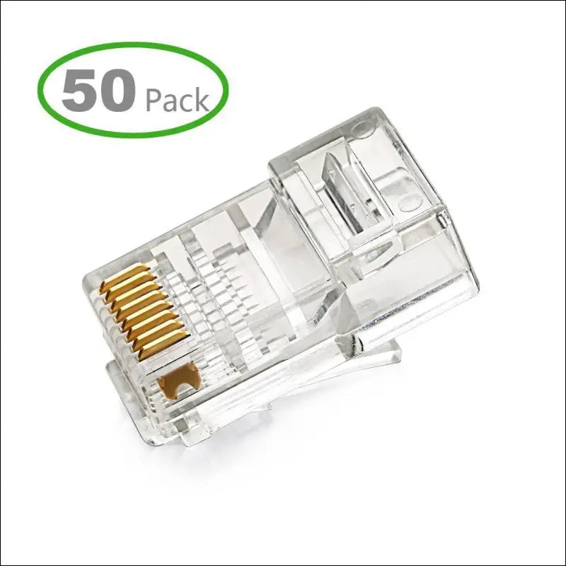 50 x RJ45 Connector Modular Plug Crimp 8P8C CAT5e CAT5 LAN Network Ethernet Head