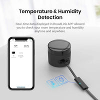 Broadlink RM4 Mini S | Universal Smart IR Remote Hub with Temperature & Humidity Sensor | Works with Alexa & Google Home (Australia Stock)