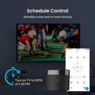 Broadlink RM4 Mini S | Universal Smart IR Remote Hub with Temperature & Humidity Sensor | Works with Alexa & Google Home (Australia Stock)