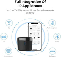 Broadlink RM4 Mini S | Universal Smart IR Remote Hub with Temperature & Humidity Sensor | Works with Alexa & Google Home (Australia Stock)