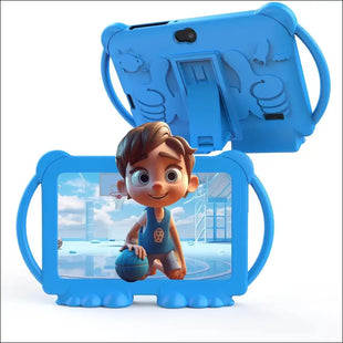 7 inch Kids Tablet - Android 12, 32GB ROM, 2+5MP Dual Camera, Shockproof Case, Educational, Games, Parental Control