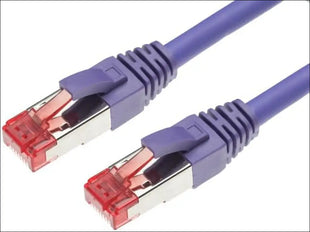 7 Meter CAT6A S/FTP LSZH Ethernet Network Cable - Purple