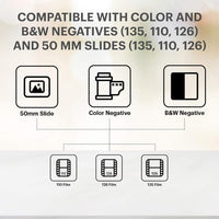 Kodak Slide N SCAN Digital Film Scanner | 22MP High-Res Photo Converter with 5” LCD