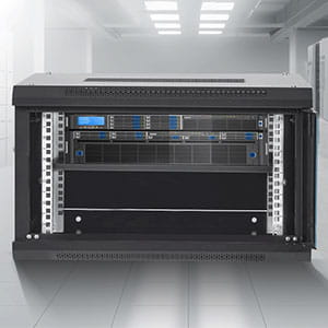 Wall Mount Network Cabinet Server Rack Data Enclosure with Lock 90kg /200 lbs Max Loading 19inch 450mm Deep for IT/Data