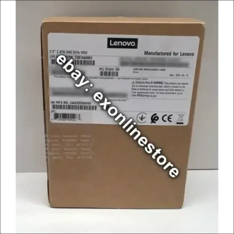 7XB7A00069 - 2.4TB 10K SAS 12Gb Hot Swap 512e HDD for ThinkSystem