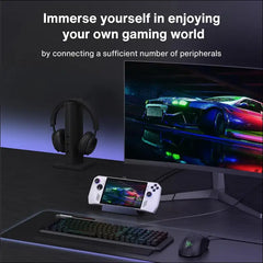 8-in-1 Docking Station with 65W PD Charger for ASUS ROG Ally X/Valve Steam Deck OLED/Lenovo Legion Go/MSI Claw, ROG Alloy/Stream Deck Dock Hub with HDMI 4K@120Hz, 1Gbps Ethernet, 3*USB-A 3.0