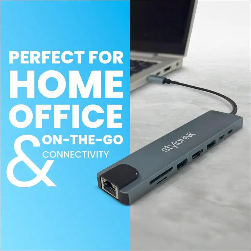 8-in-1 USB-C Docking Station – Dual Monitor Laptop Docking Station with HDMI, USB Hub, USB-C Dock Adapter, USB Dock for Laptops