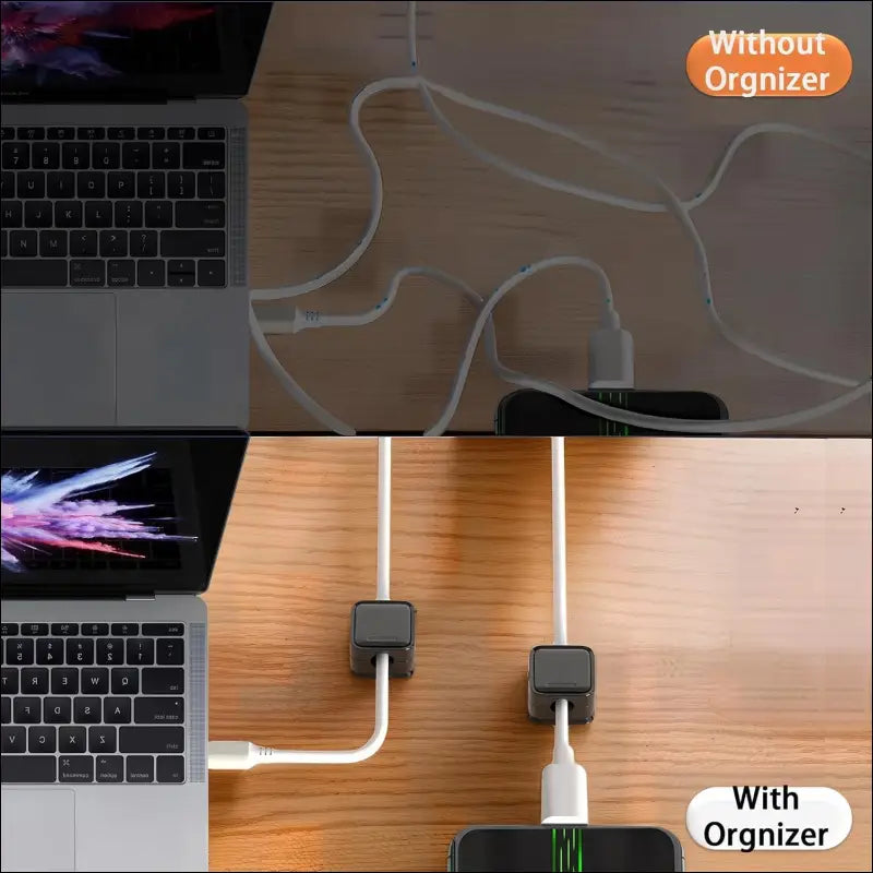 **"8-Pack Magnetic Cable Organizer"**