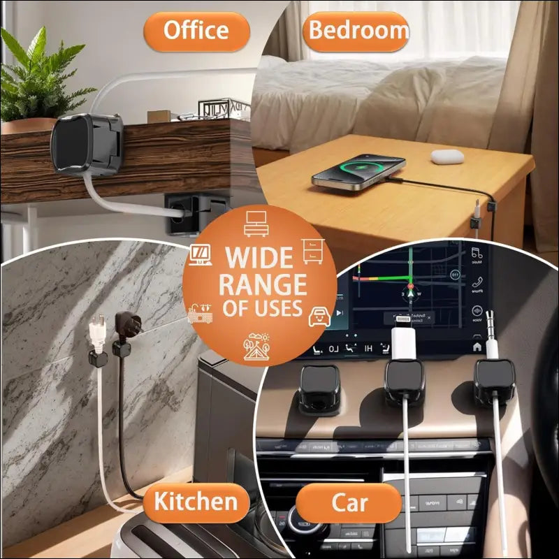 **"8-Pack Magnetic Cable Organizer"**