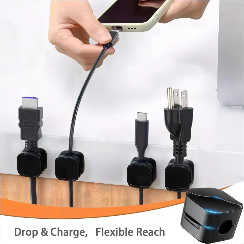 **"8-Pack Magnetic Cable Organizer"**