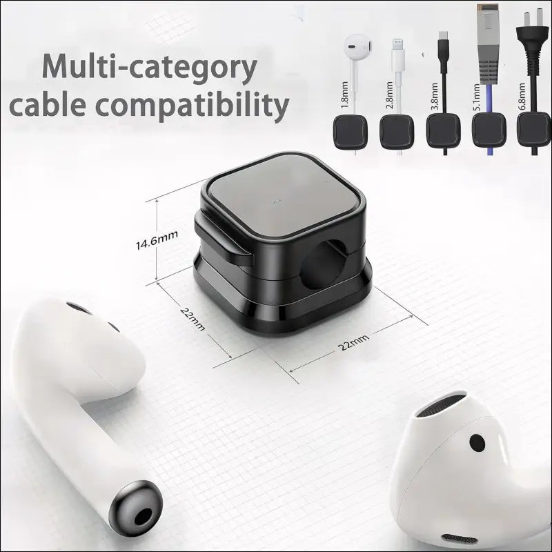**"8-Pack Magnetic Cable Organizer"**