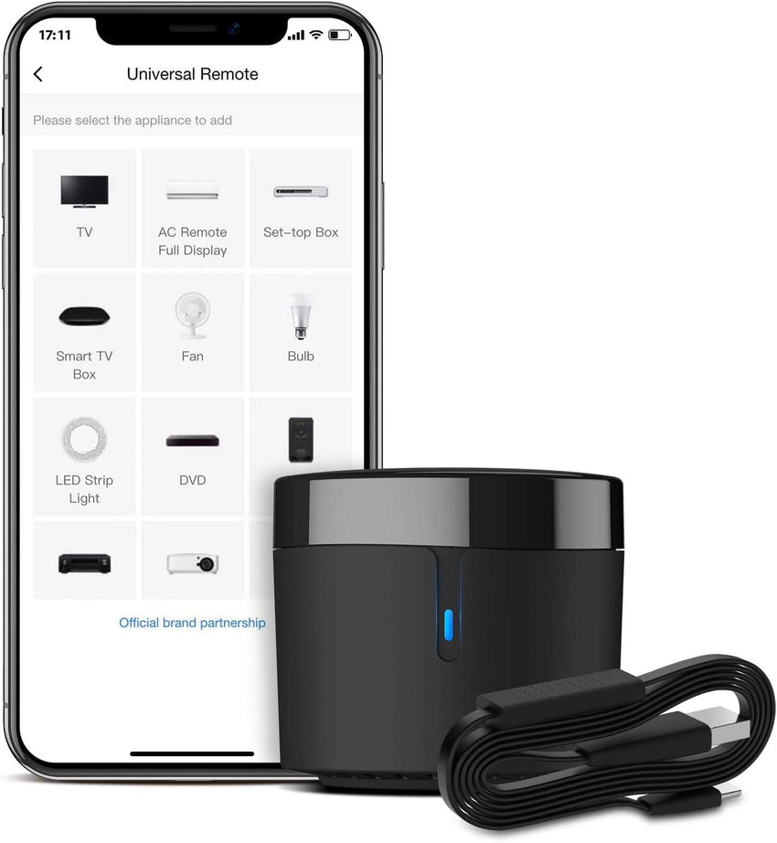 Broadlink RM4 Mini S | Universal Smart IR Remote Hub with Temperature & Humidity Sensor | Works with Alexa & Google Home (Australia Stock)