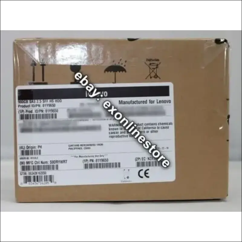 81Y9650 - 900GB 10K 6Gbps SAS 2.5" SFF HS HDD (FRU: 81Y9651)