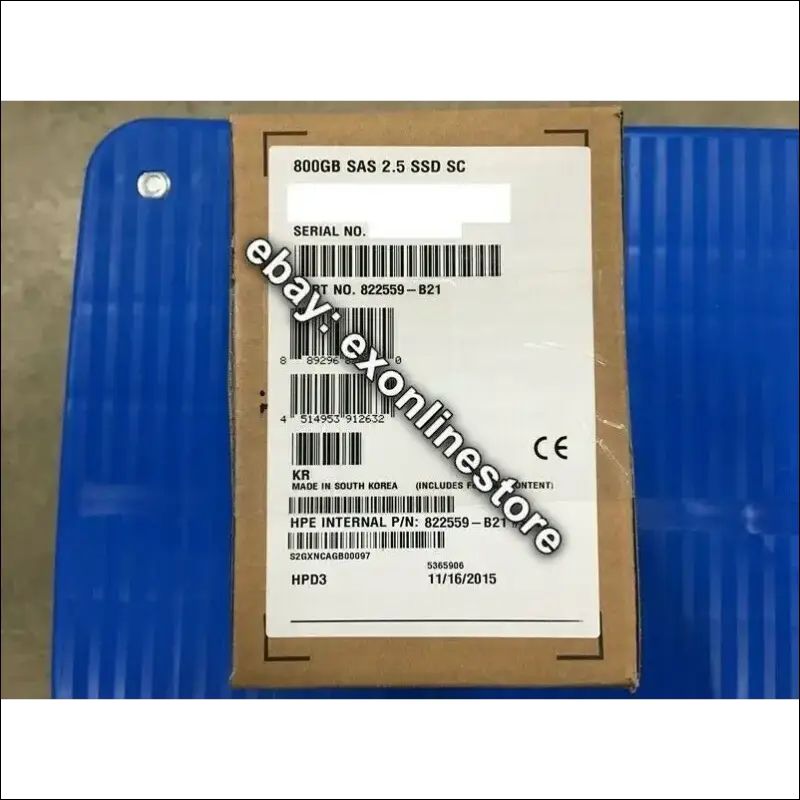 822559-B21 - 800GB 12G SAS Mixed Use-3 SFF 2.5-in SC Solid State Drive