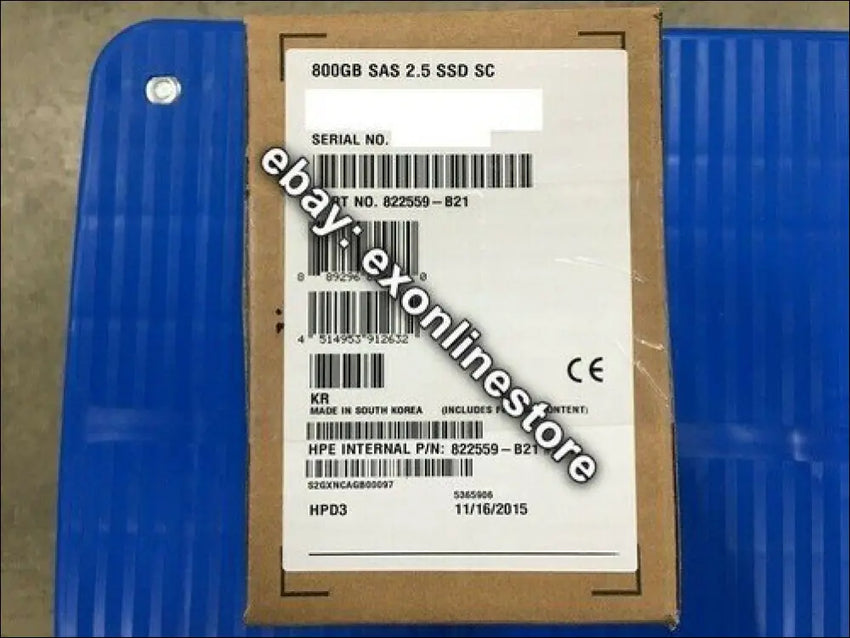 822559-B21 - 800GB 12G SAS Mixed Use-3 SFF 2.5-in SC Solid State Drive