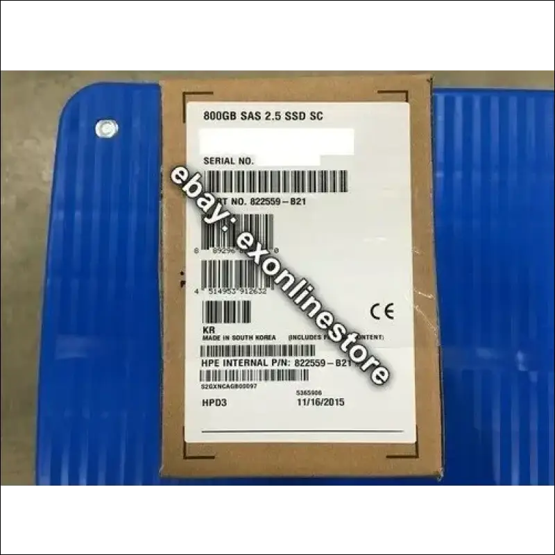 822559-B21 - 800GB 12G SAS Mixed Use-3 SFF 2.5-in SC Solid State Drive