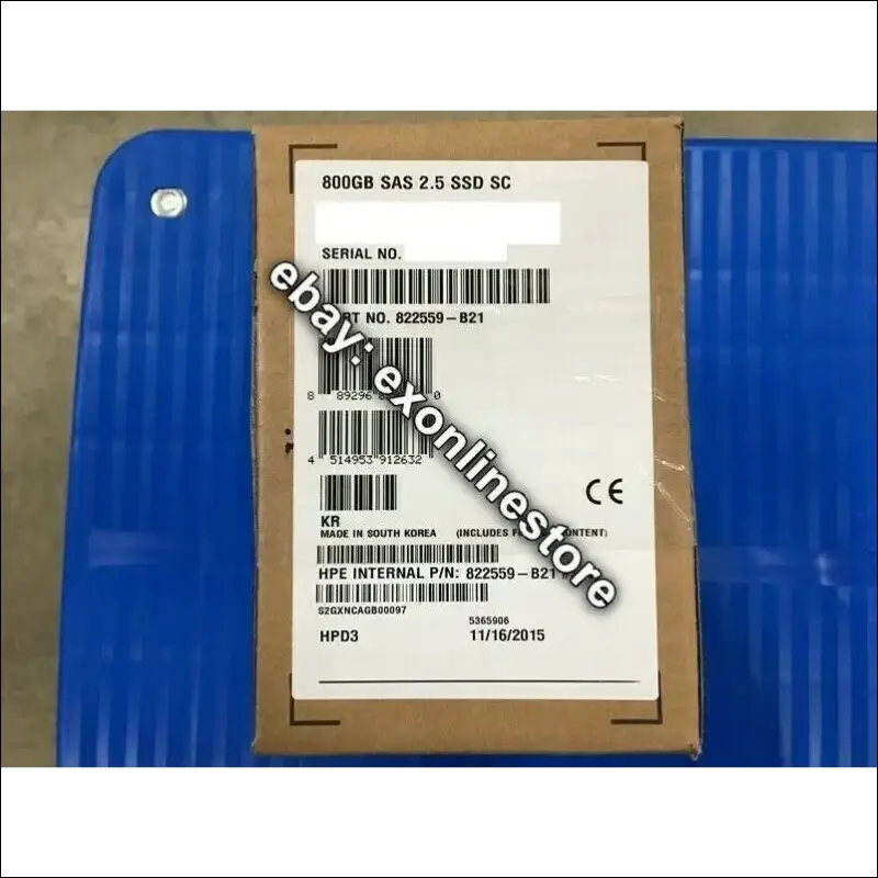 822559-B21 - 800GB 12G SAS Mixed Use-3 SFF 2.5-in SC Solid State Drive