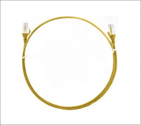 8ware CAT6 Ultra Thin Slim Cable 10m / 1000cm - Yellow Color Premium RJ45 Ethern