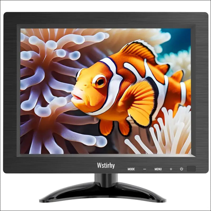 9.7 Inch Monitor 1024 x 768 LED Screen with HDMI VGA AV BNC USB, CCTV Monitor for PC, Computer, Integrated Speaker