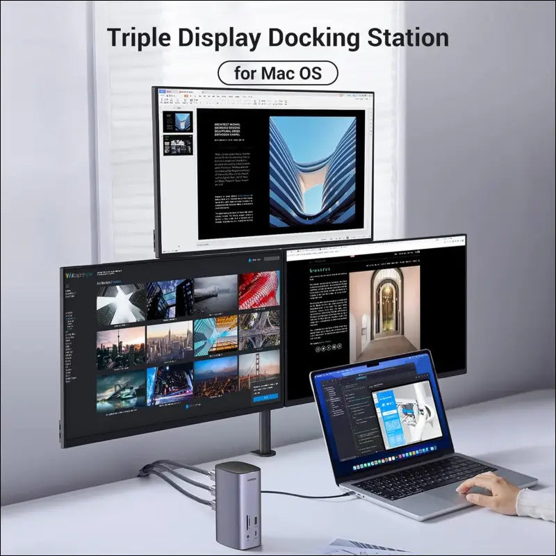 90325 13-in-1 USB-C Triple Display Docking Station