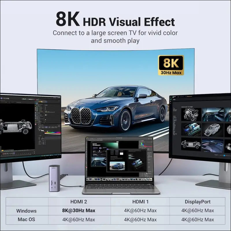 90325 13-in-1 USB-C Triple Display Docking Station