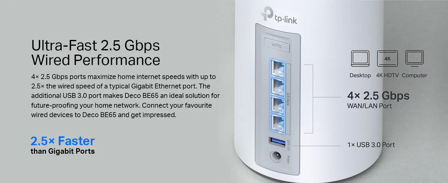 TP-Link Deco BE11000 Tri-Band Whole Home Mesh WiFi 7 up to 11 Gbps MLO 320 MHz 6 GHz Band Seamless AI Roaming