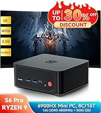 Mini PC Intel 12th Gen N100(up to 3.4GHz) 16G RAM 500G SSD Dual 2.5G LAN Desktop Computer HDMI 4K