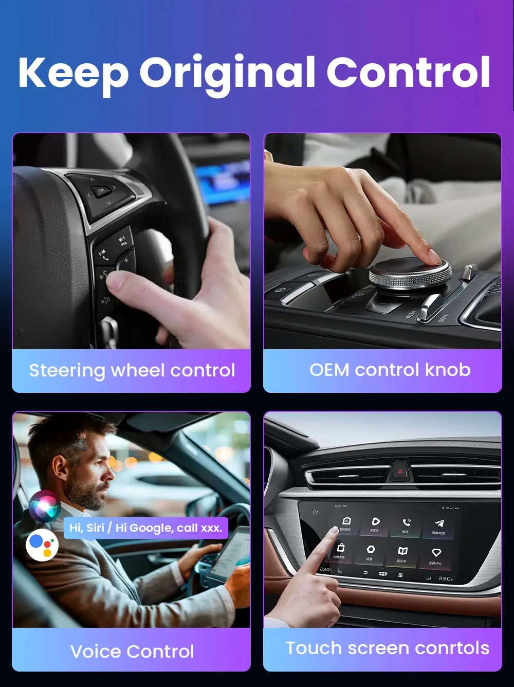 CarPlay Android Auto Wireless Adapter Plug And Play Bluetooth WiFi Connection For Kia Jeep Audi Volvo Peugeot Opel