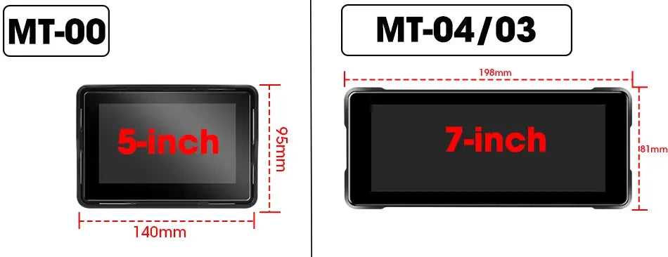 5/7 inch Carplay Motorcycle DVR GPS Navigation Wireless Android Auto IPX7 Waterproof Moto Display Dual Bluetooth