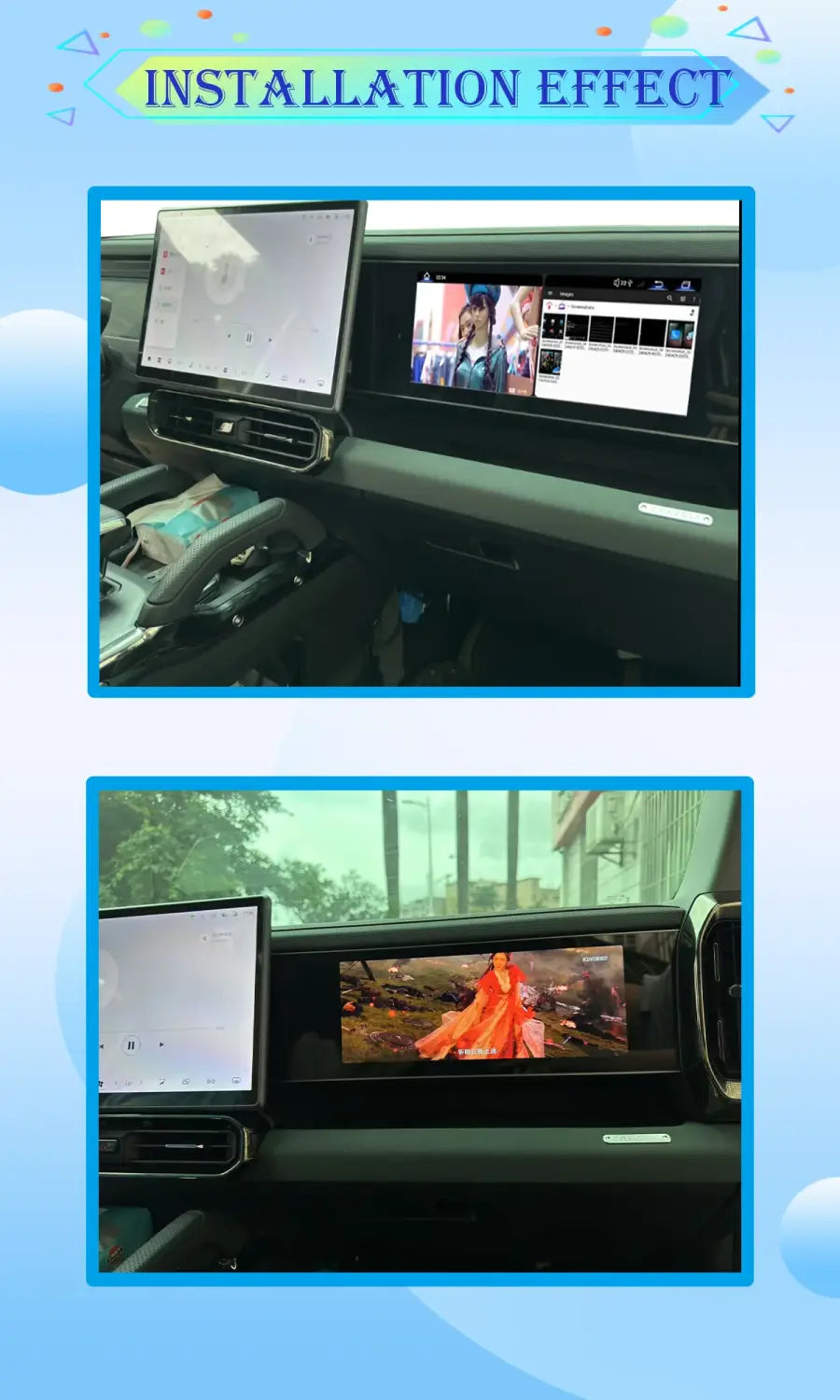 12.3 ’Jetour Traveler/Shanhai T2 Passenger Entertainment Screen Multimedia Player Touch 64GB Android 12 CarPlay Plug