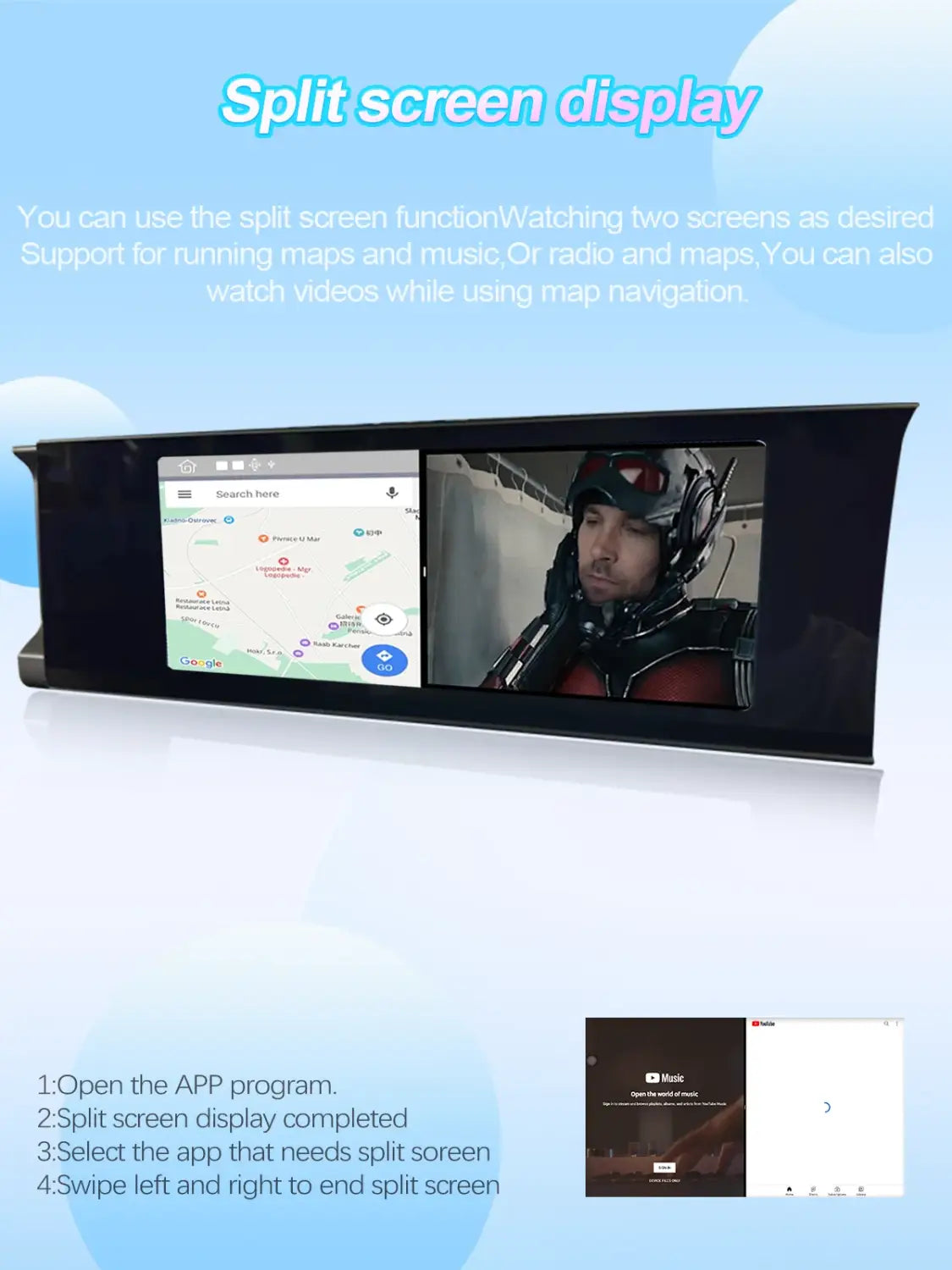 12.3 ’Jetour Traveler/Shanhai T2 Passenger Entertainment Screen Multimedia Player Touch 64GB Android 12 CarPlay Plug